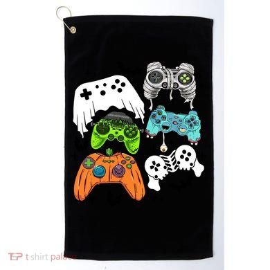 Video Game Halloween Skeleton Zombie Gaming Controllers Gift Golf Towel