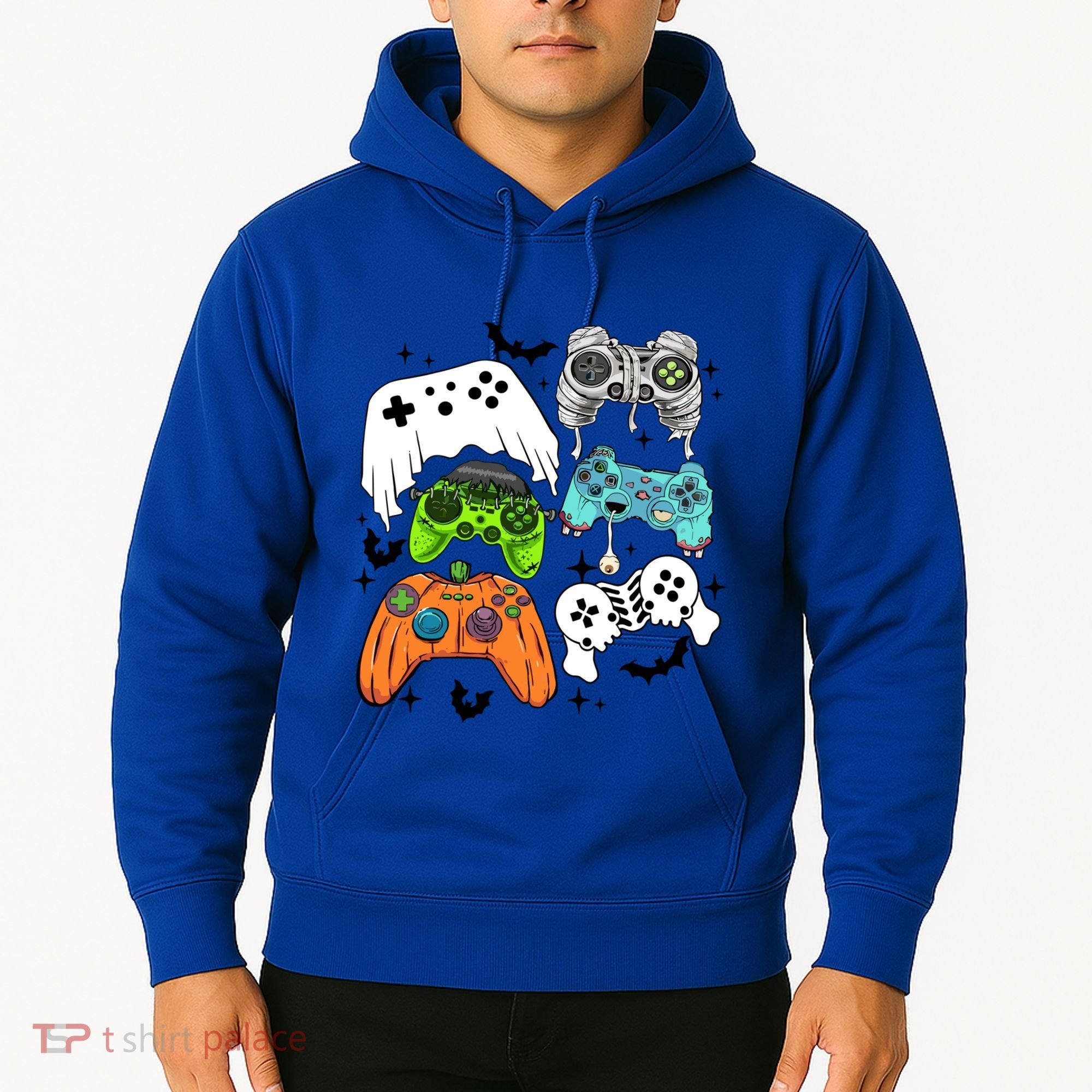 Video Game Halloween Skeleton Zombie Gaming Controllers Gift Hoodie