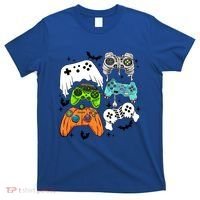 Video Game Halloween Skeleton Zombie Gaming Controllers Gift T-Shirt thumb 0
