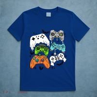 Video Game Halloween Skeleton Zombie Gaming Controllers Gift T-Shirt thumb 5