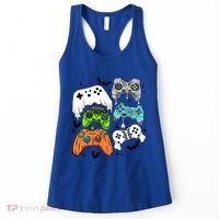 Video Game Halloween Skeleton Zombie Gaming Controllers Gift Women's Tank Top thumb 0