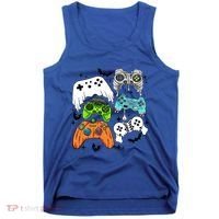 Video Game Halloween Skeleton Zombie Gaming Controllers Gift Tank Top thumb 0