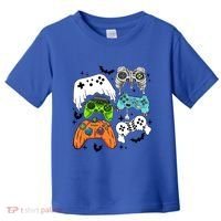Video Game Halloween Skeleton Zombie Gaming Controllers Gift Toddler T-Shirt thumb 0