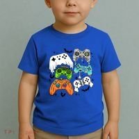 Video Game Halloween Skeleton Zombie Gaming Controllers Gift Toddler T-Shirt thumb 2