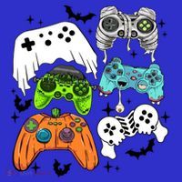 Video Game Halloween Skeleton Zombie Gaming Controllers Gift Kids Sweatshirt thumb 2