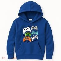 Video Game Halloween Skeleton Zombie Gaming Controllers Gift Kids Hoodie thumb 0