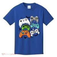 Video Game Halloween Skeleton Zombie Gaming Controllers Gift Kids T-Shirt thumb 0