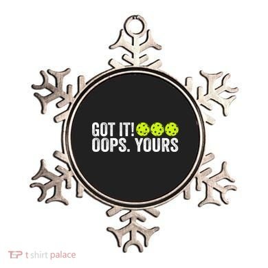 Vintage Got It Oops Yours Pickleball Funny Pickleball Lovers Gift Ornament
