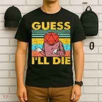 Vintage Guess I'll Die Dungeon Funny Nerdy Gamer D20 T-Shirt thumb 6