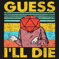 Vintage Guess I'll Die Dungeon Funny Nerdy Gamer D20 Pajama Set thumb 2
