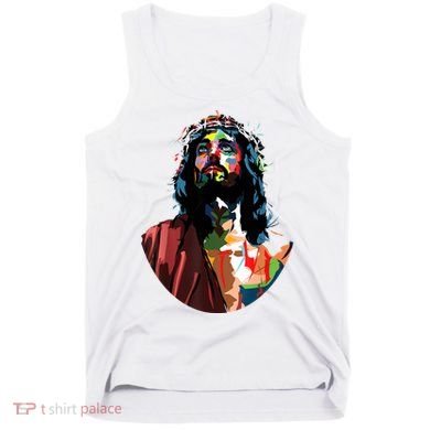 Vintage Got King Jesus Christ Sweet Face Image Tank Top