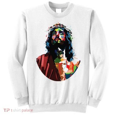 Vintage Got King Jesus Christ Sweet Face Image Sweatshirt