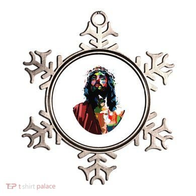 Vintage Got King Jesus Christ Sweet Face Image Ornament