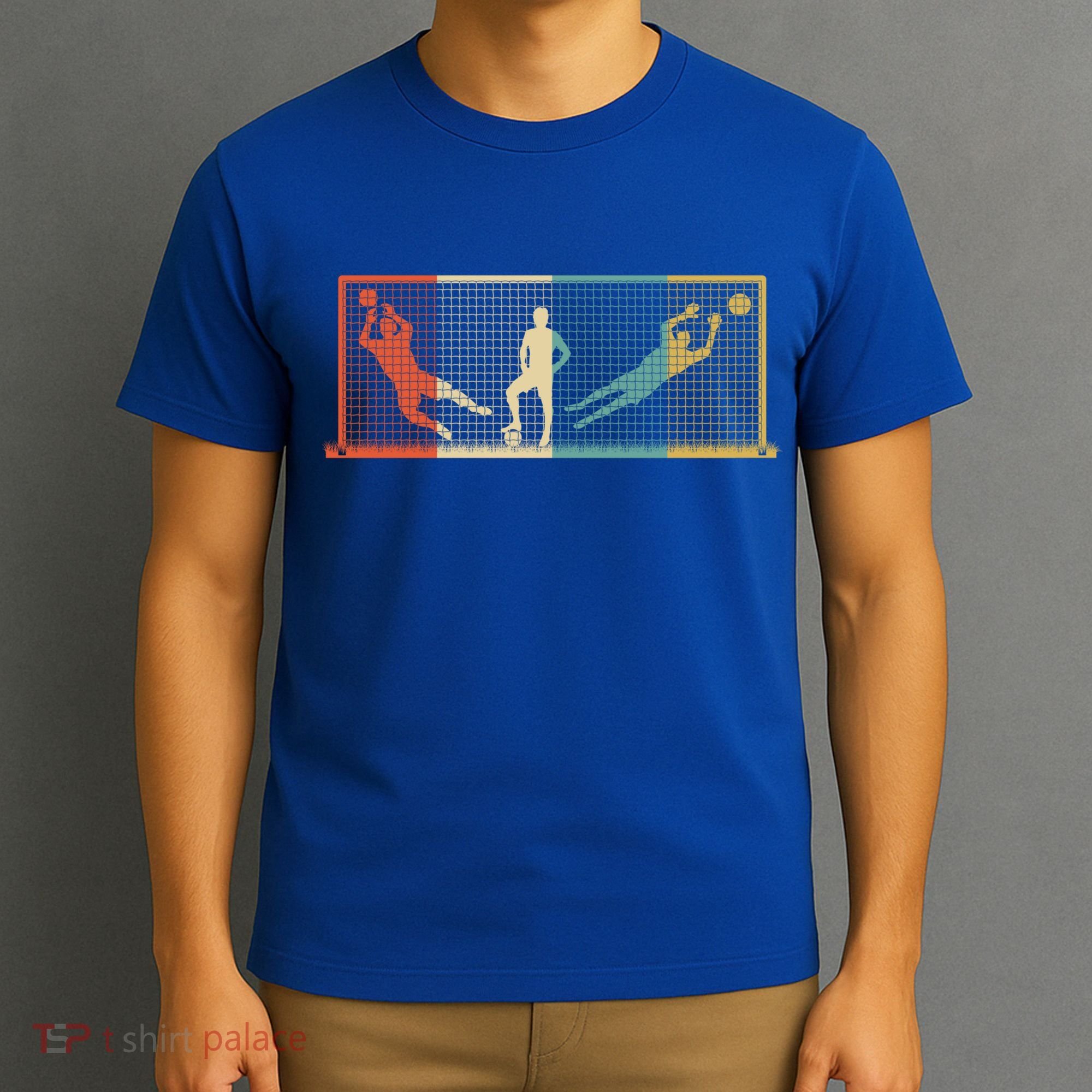 Vintage Goal Keeper Gift Soccer Goalie Gift Funny Gift T-Shirt