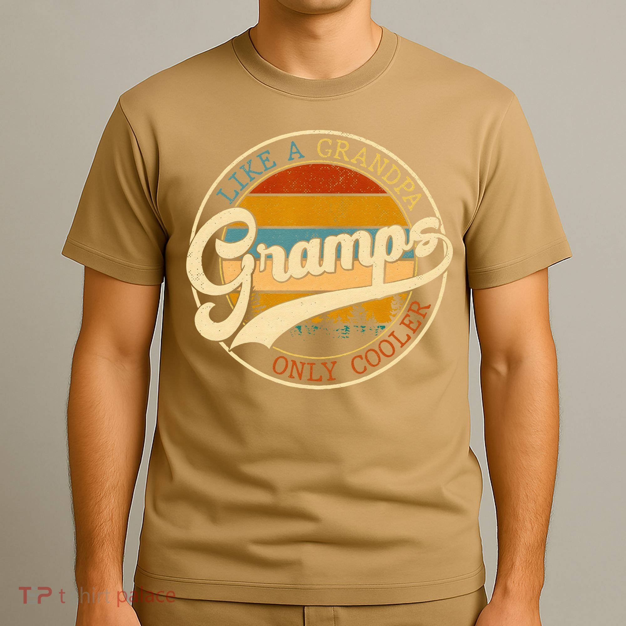 Vintage Gramps Like A Grandpa Only Cooler For Father Day T-Shirt