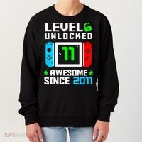 Video Game Level 11 Unlocked 11th Birthday Women's Sweatshirt thumb 0