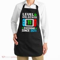 Video Game Level 11 Unlocked 11th Birthday Apron thumb 2