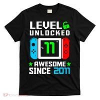 Video Game Level 11 Unlocked 11th Birthday T-Shirt thumb 0