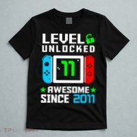 Video Game Level 11 Unlocked 11th Birthday T-Shirt thumb 5