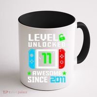 Video Game Level 11 Unlocked 11th Birthday Coffee Mug thumb 1