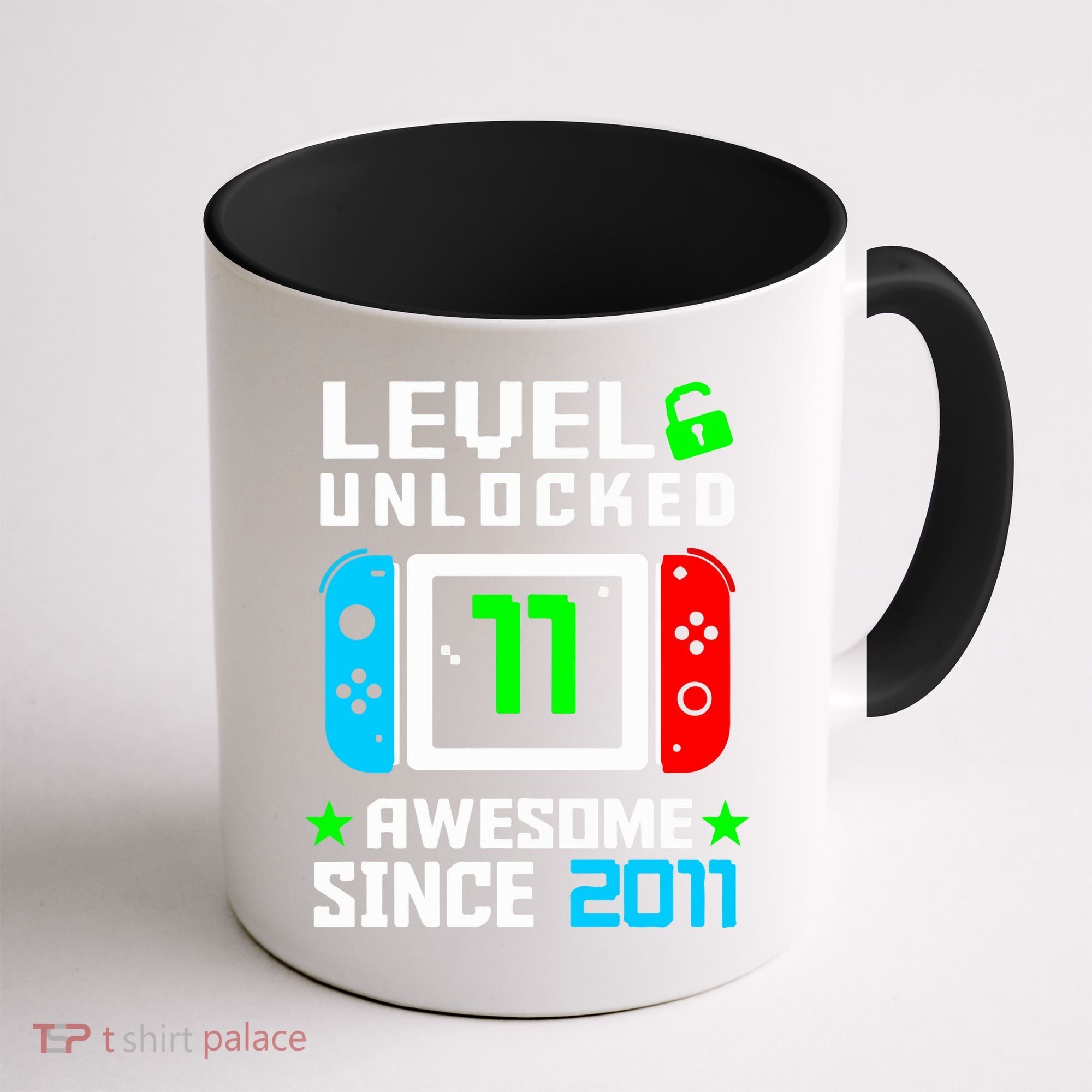 Video Game Level 11 Unlocked 11th Birthday Coffee Mug