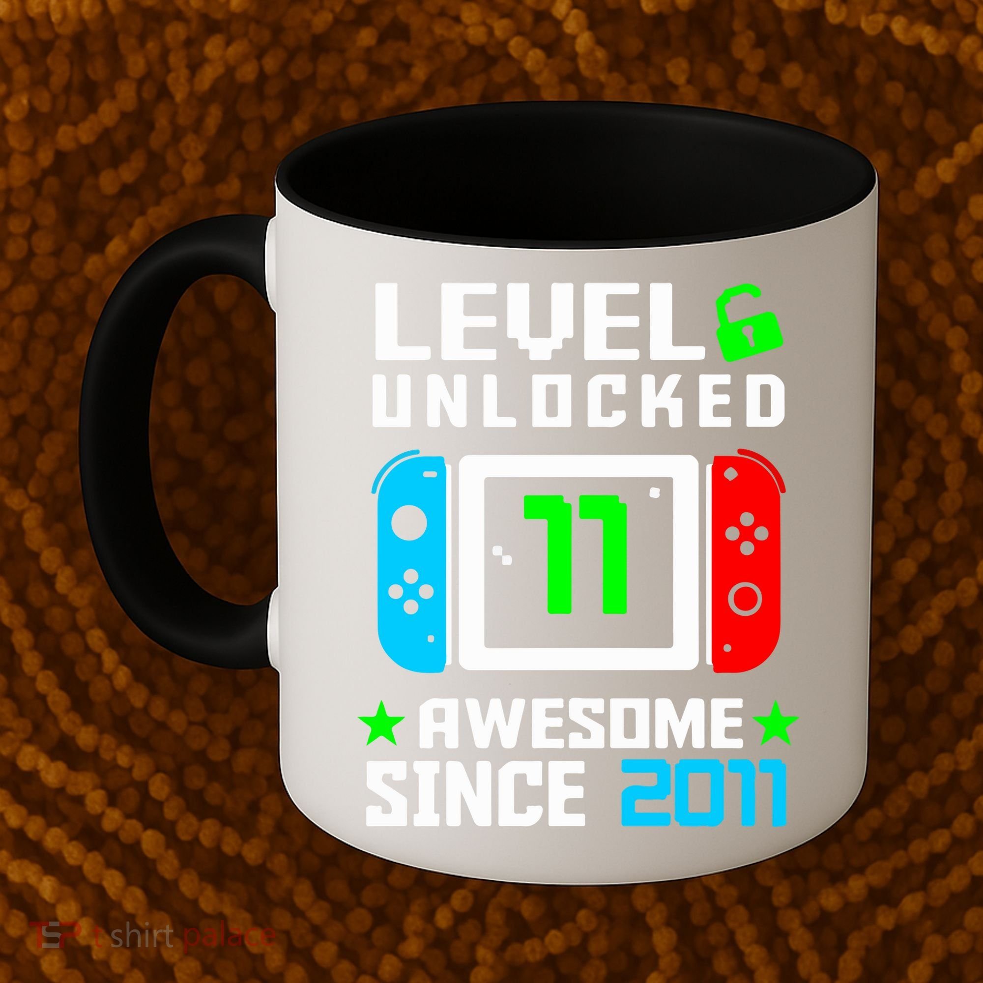 Video Game Level 11 Unlocked 11th Birthday Coffee Mug