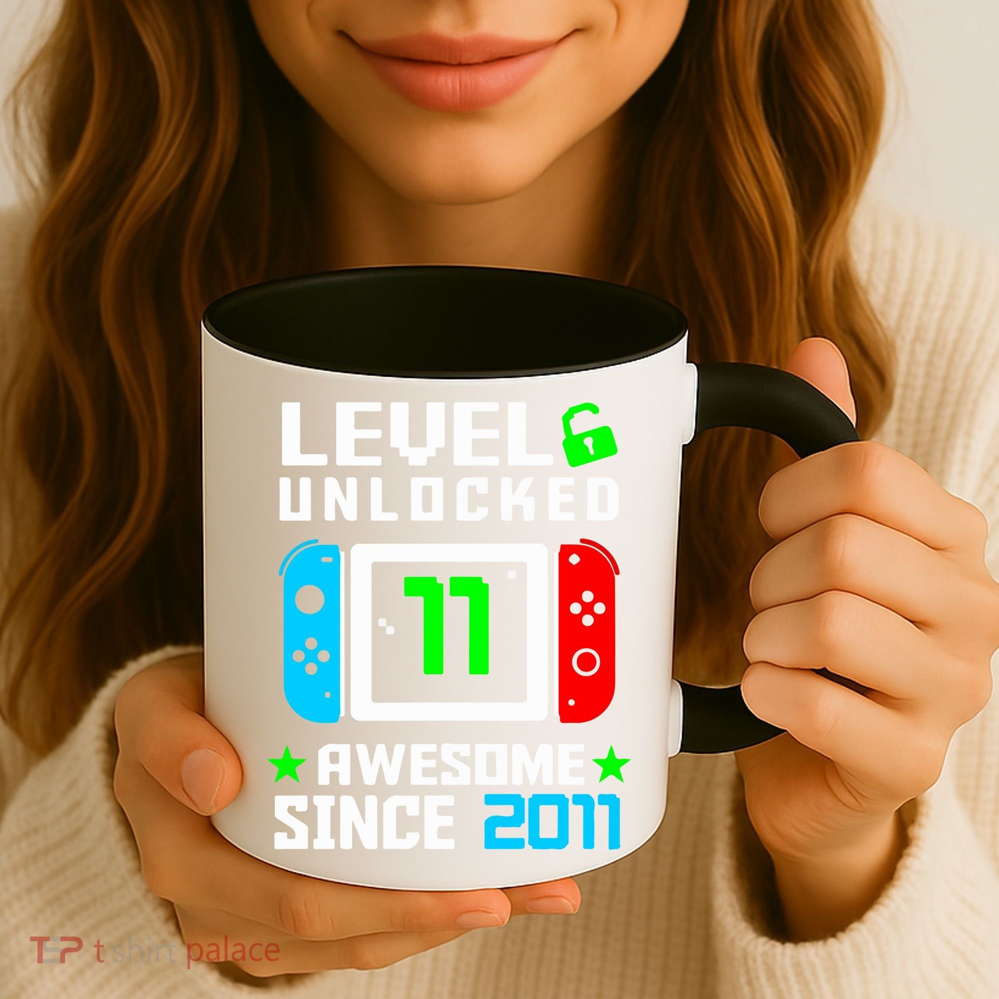 Video Game Level 11 Unlocked 11th Birthday Coffee Mug