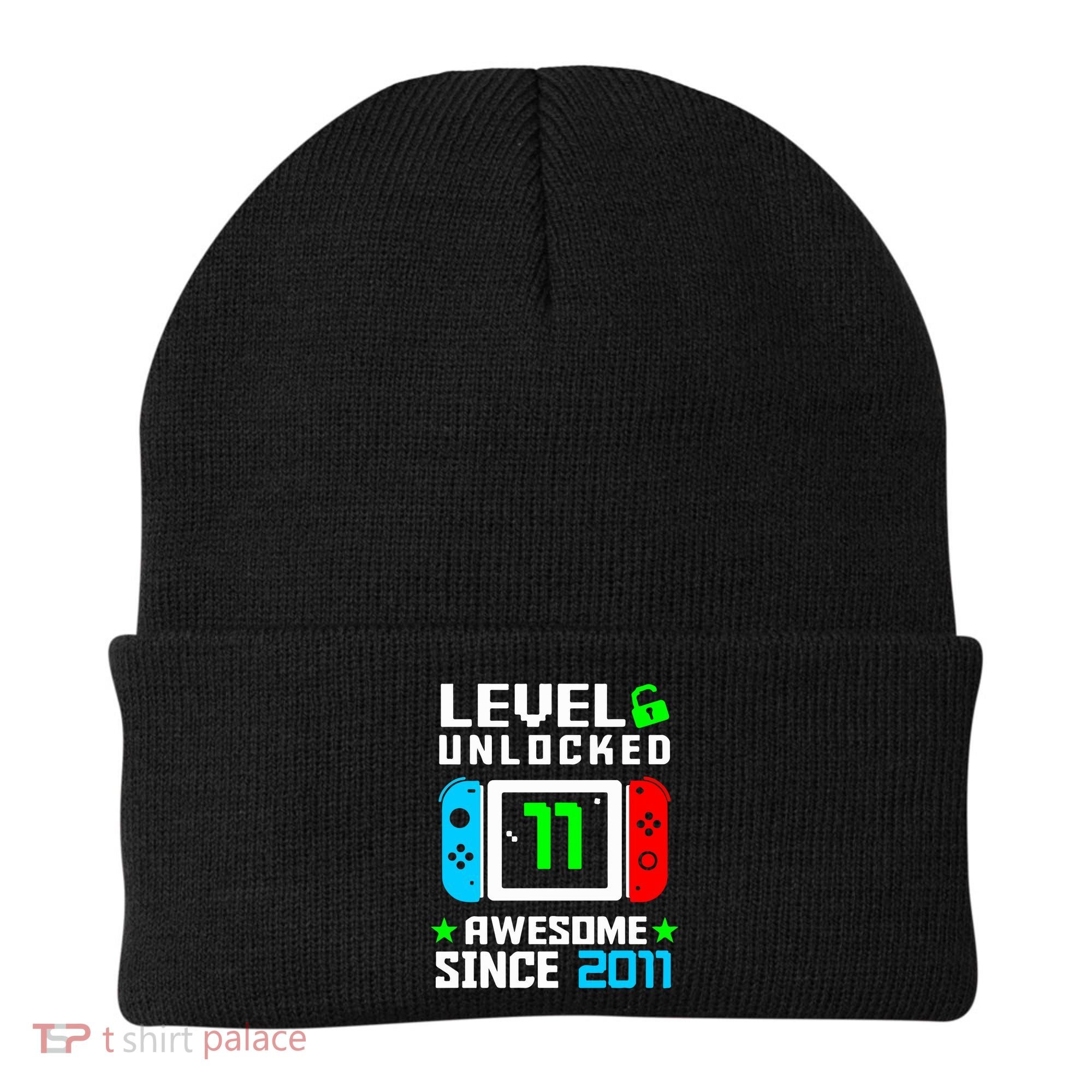 Video Game Level 11 Unlocked 11th Birthday Beanie