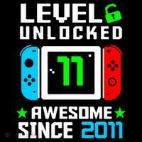 Video Game Level 11 Unlocked 11th Birthday Coaster thumb 2