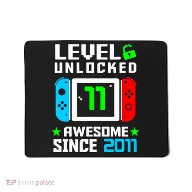 Video Game Level 11 Unlocked 11th Birthday Mousepad