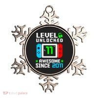 Video Game Level 11 Unlocked 11th Birthday Ornament thumb 0