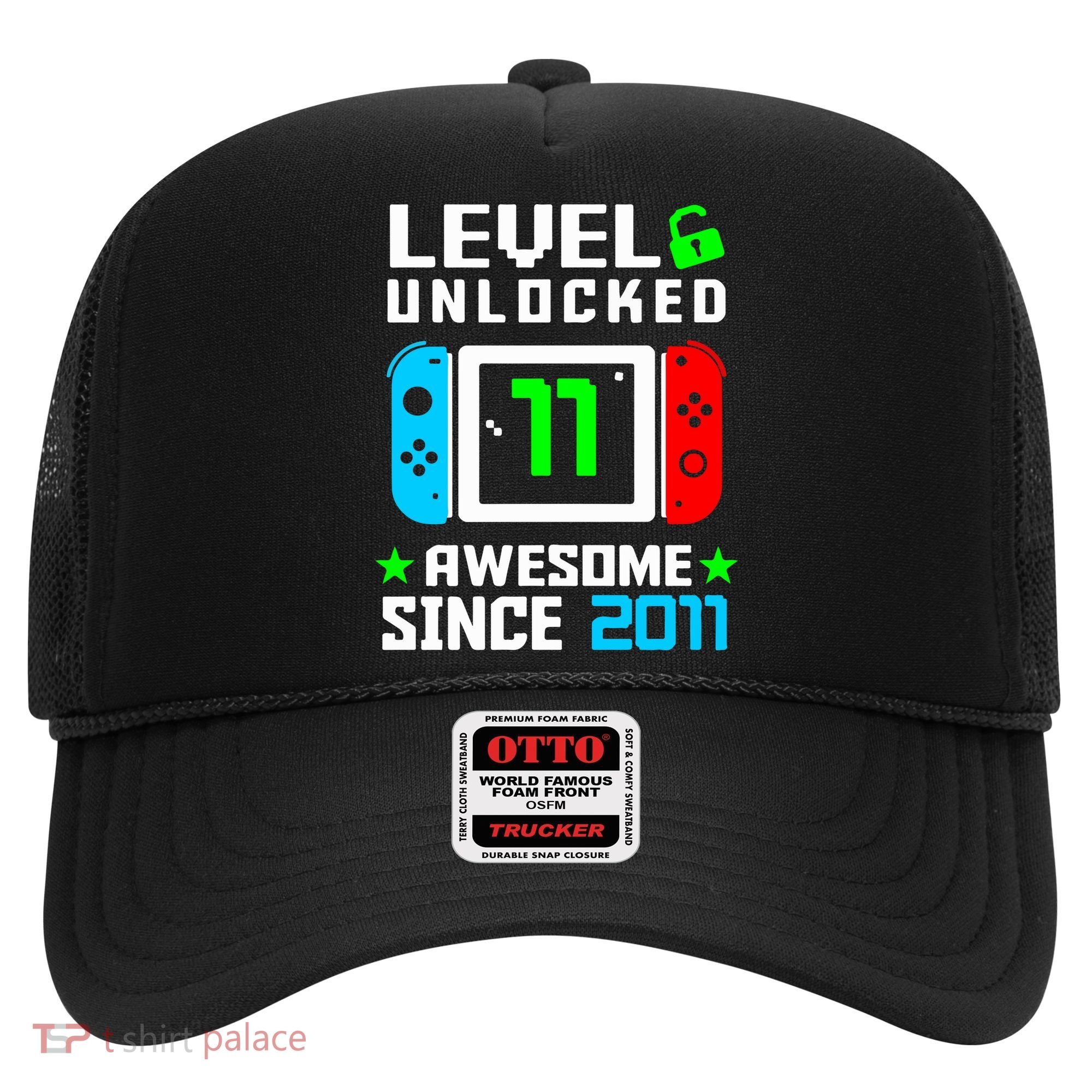 Video Game Level 11 Unlocked 11th Birthday Hat