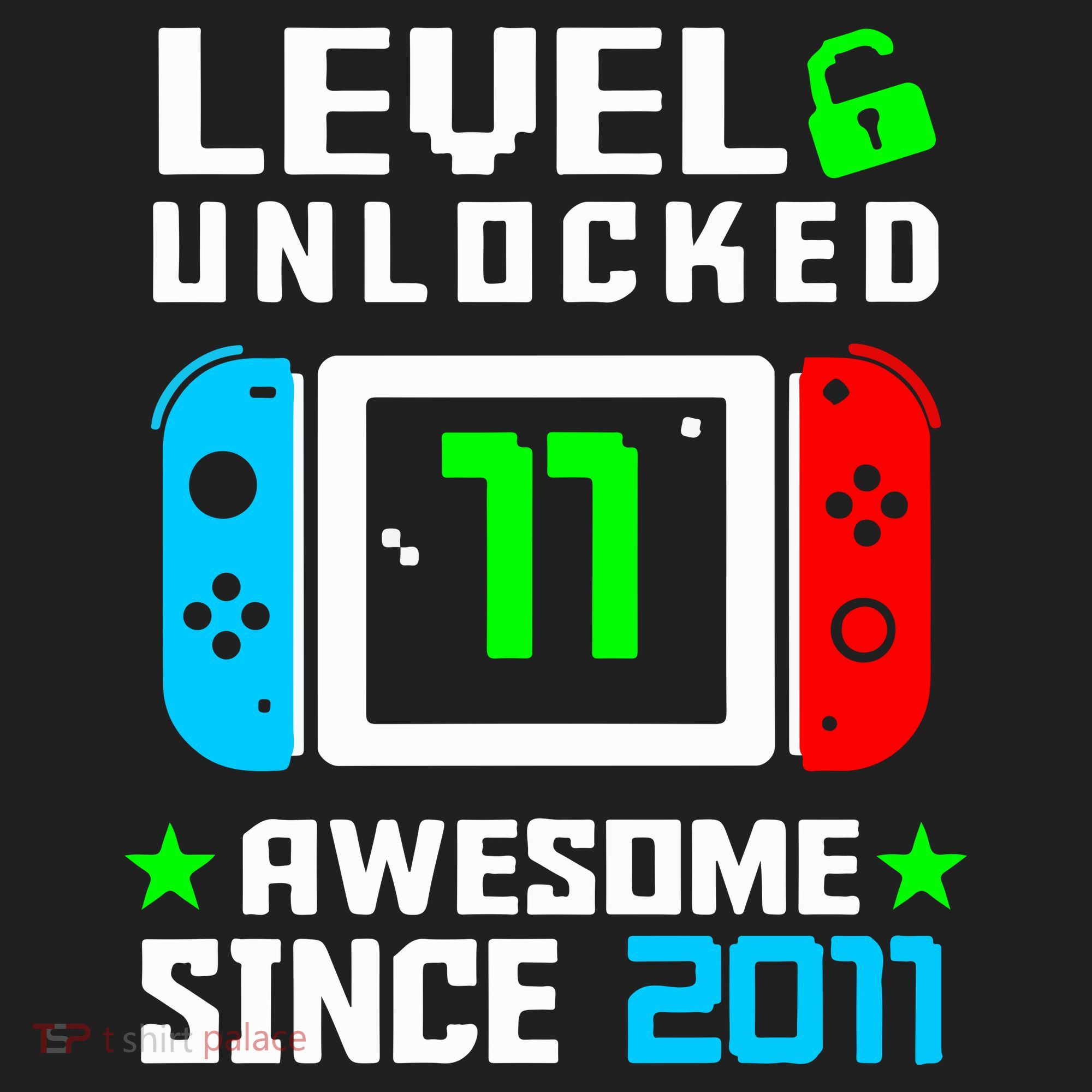 Video Game Level 11 Unlocked 11th Birthday Golf Towel