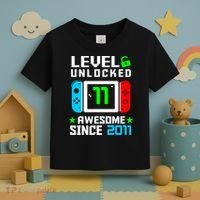 Video Game Level 11 Unlocked 11th Birthday Toddler T-Shirt thumb 3