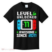 Video Game Level 11 Unlocked 11th Birthday Kids T-Shirt thumb 0