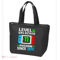 Video Game Level 11 Unlocked 11th Birthday Tote Bag thumb 3