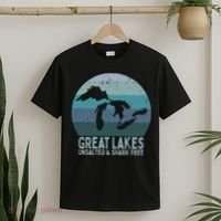 Vintage Great Lakes Unsalted and Shark Free Lake Life T-Shirt thumb 2