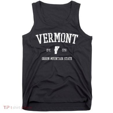 Vermont Green Mountain State Est 1791 Tank Top