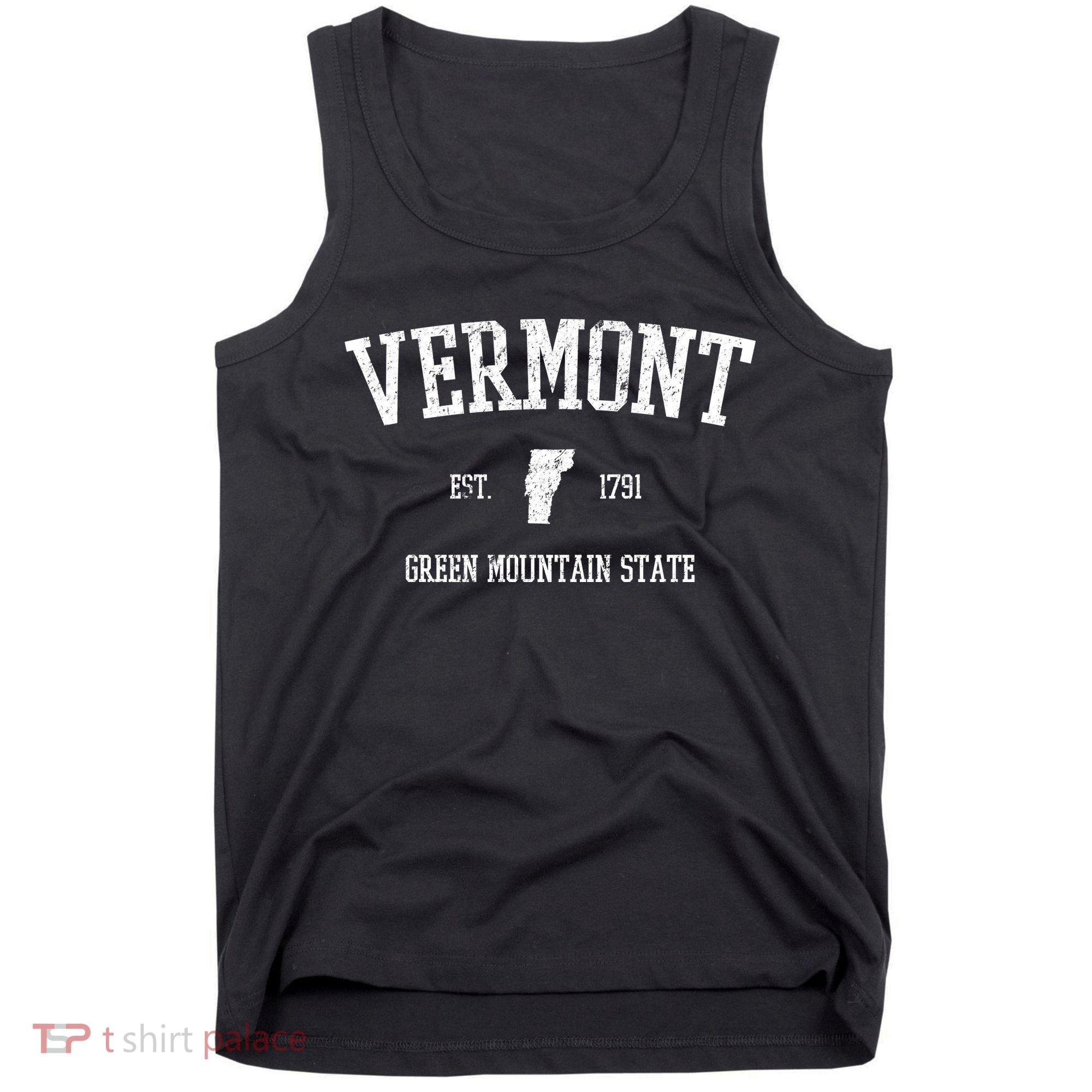Vermont Green Mountain State Est 1791 Tank Top