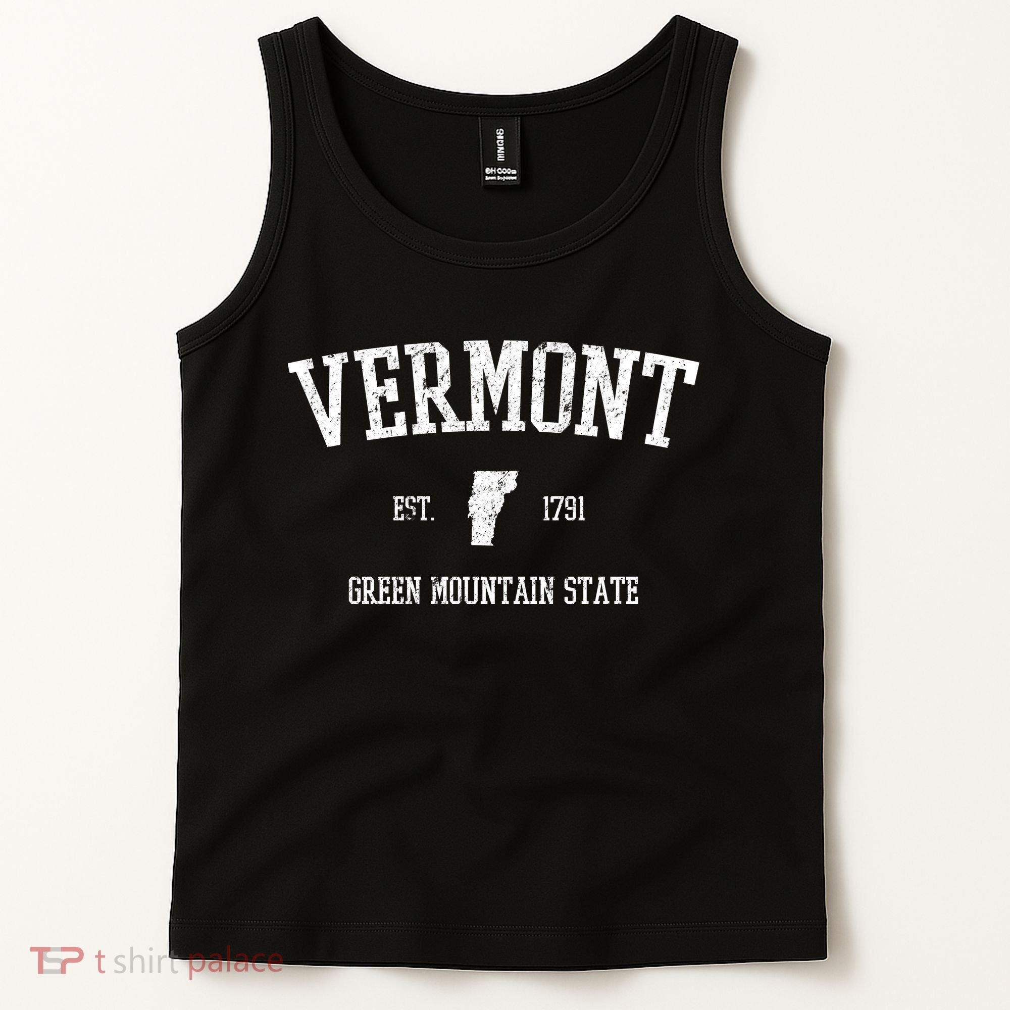 Vermont Green Mountain State Est 1791 Tank Top