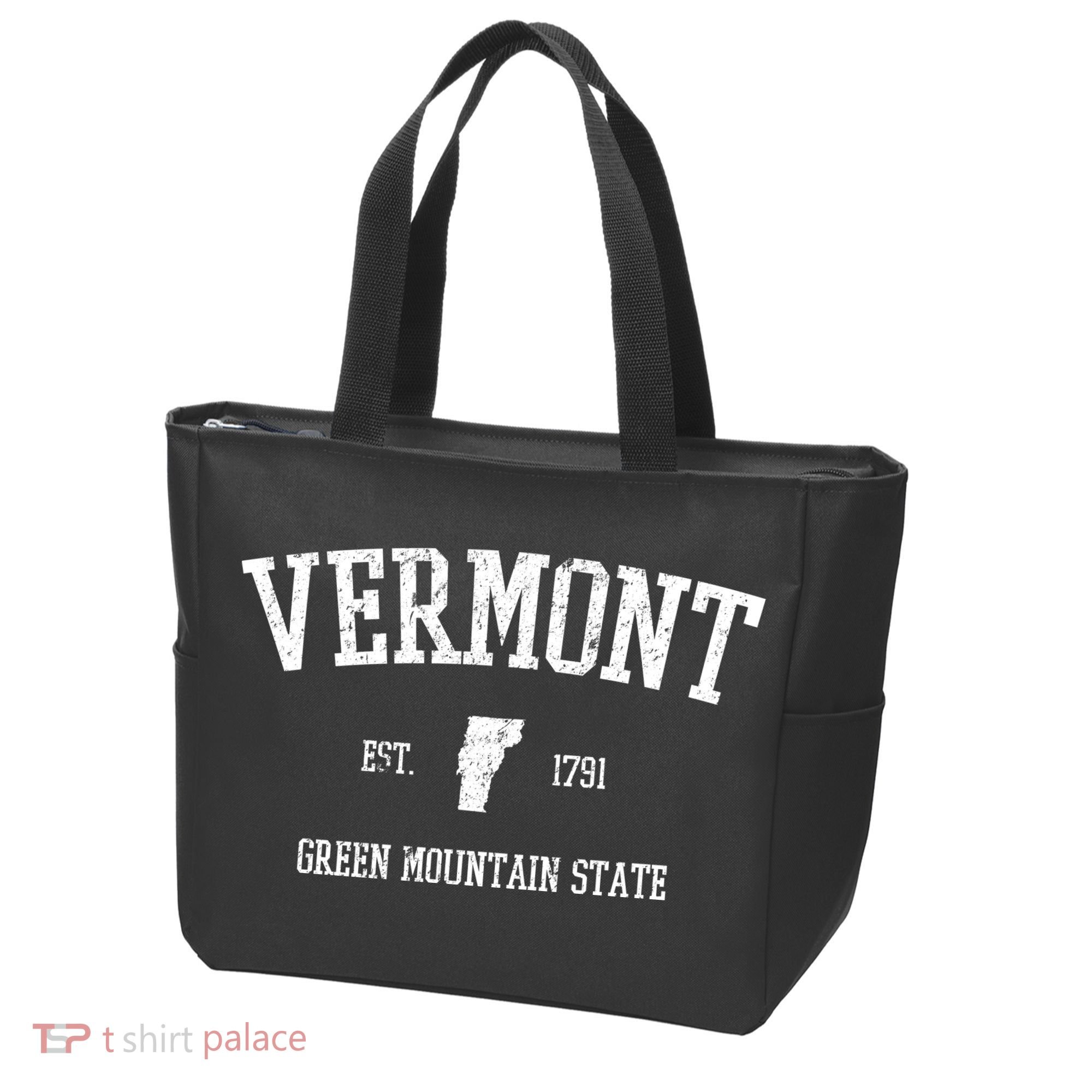 Vermont Green Mountain State Est 1791 Tote Bag