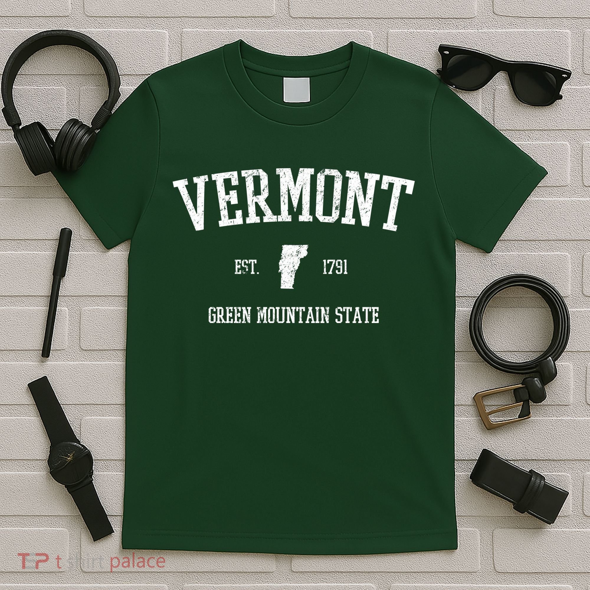 Vermont Green Mountain State Est 1791 T-Shirt