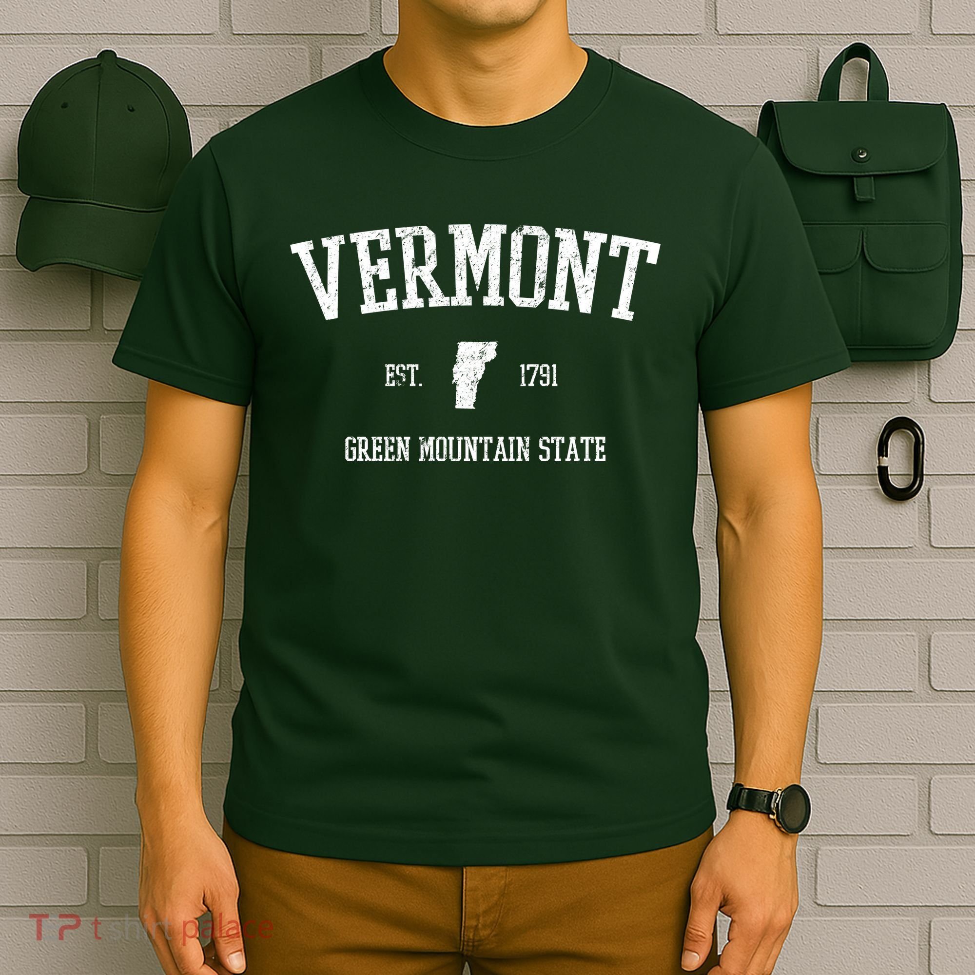 Vermont Green Mountain State Est 1791 T-Shirt