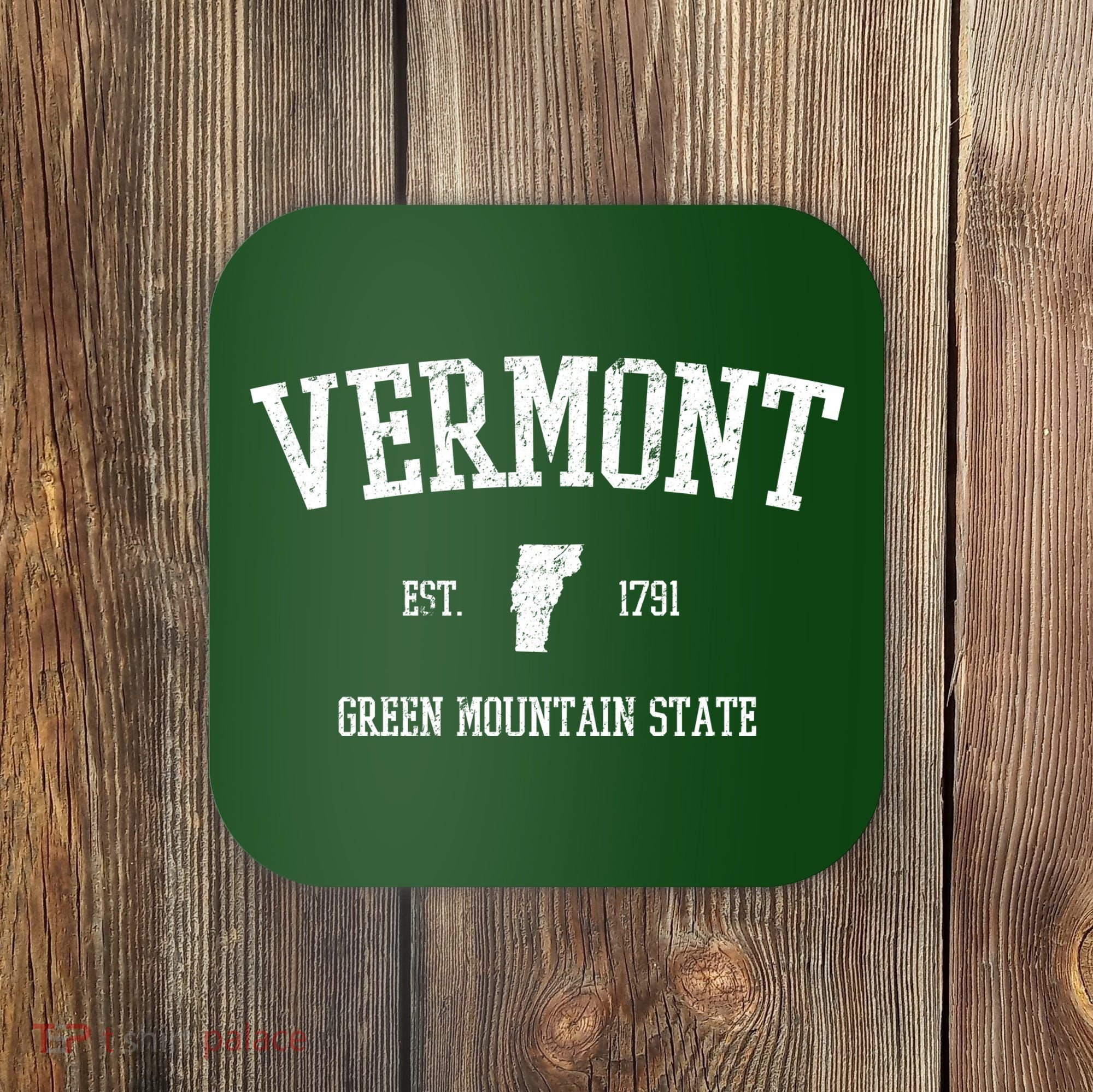 Vermont Green Mountain State Est 1791 Coaster