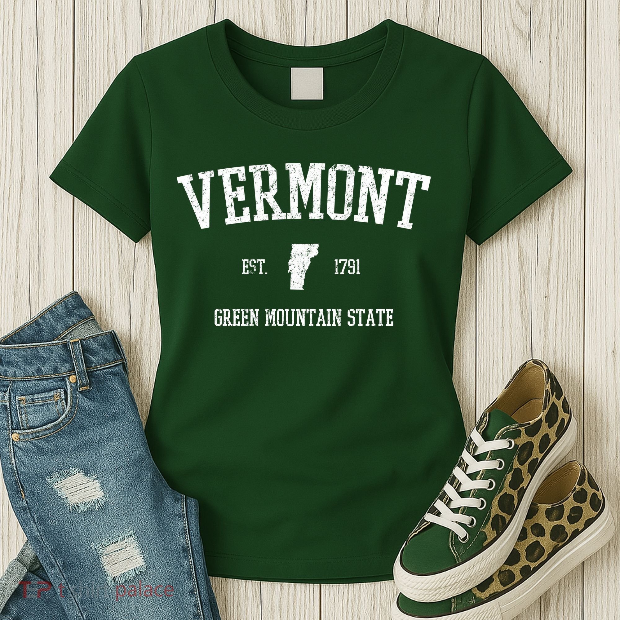 Vermont Green Mountain State Est 1791 Women's T-Shirt