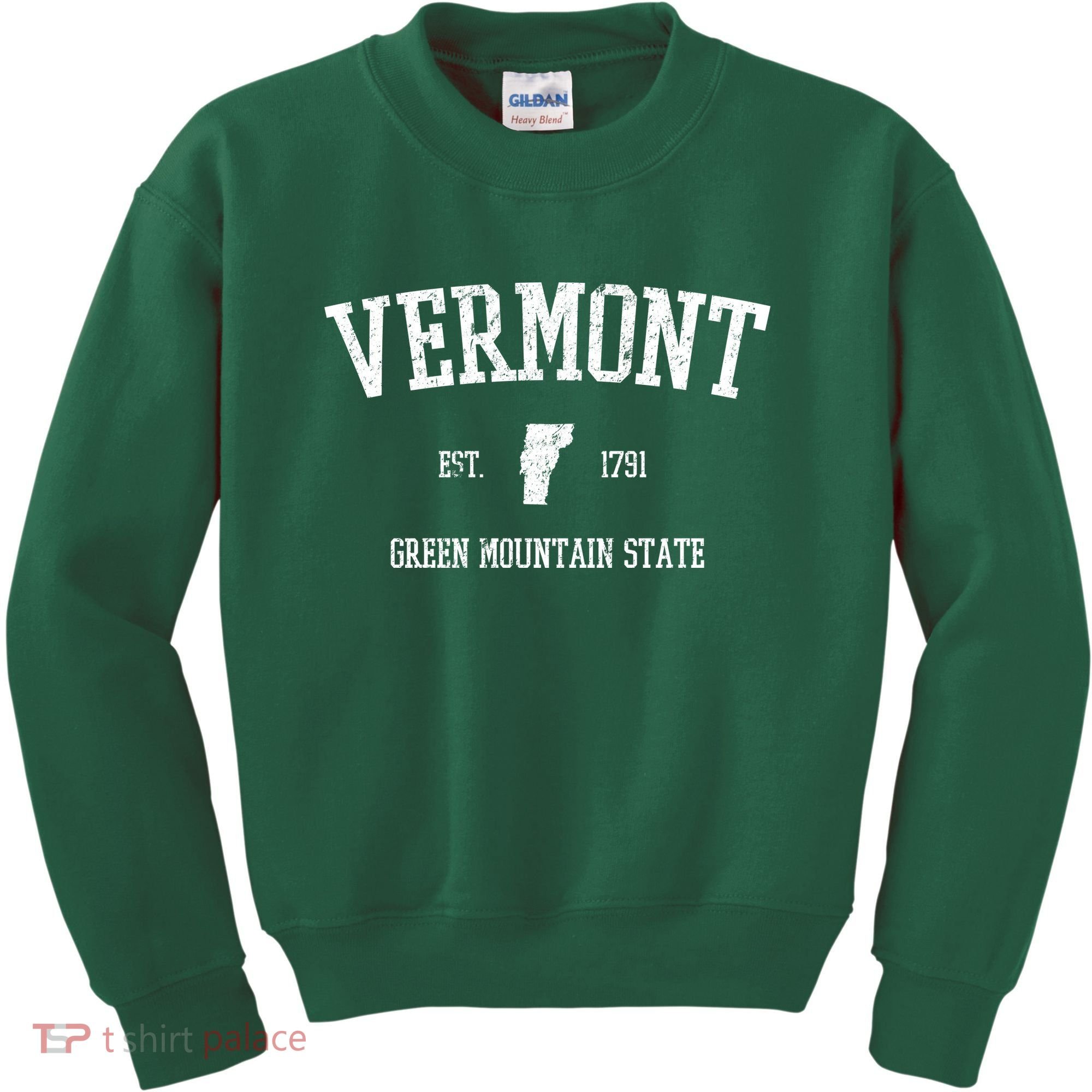 Vermont Green Mountain State Est 1791 Kids Sweatshirt