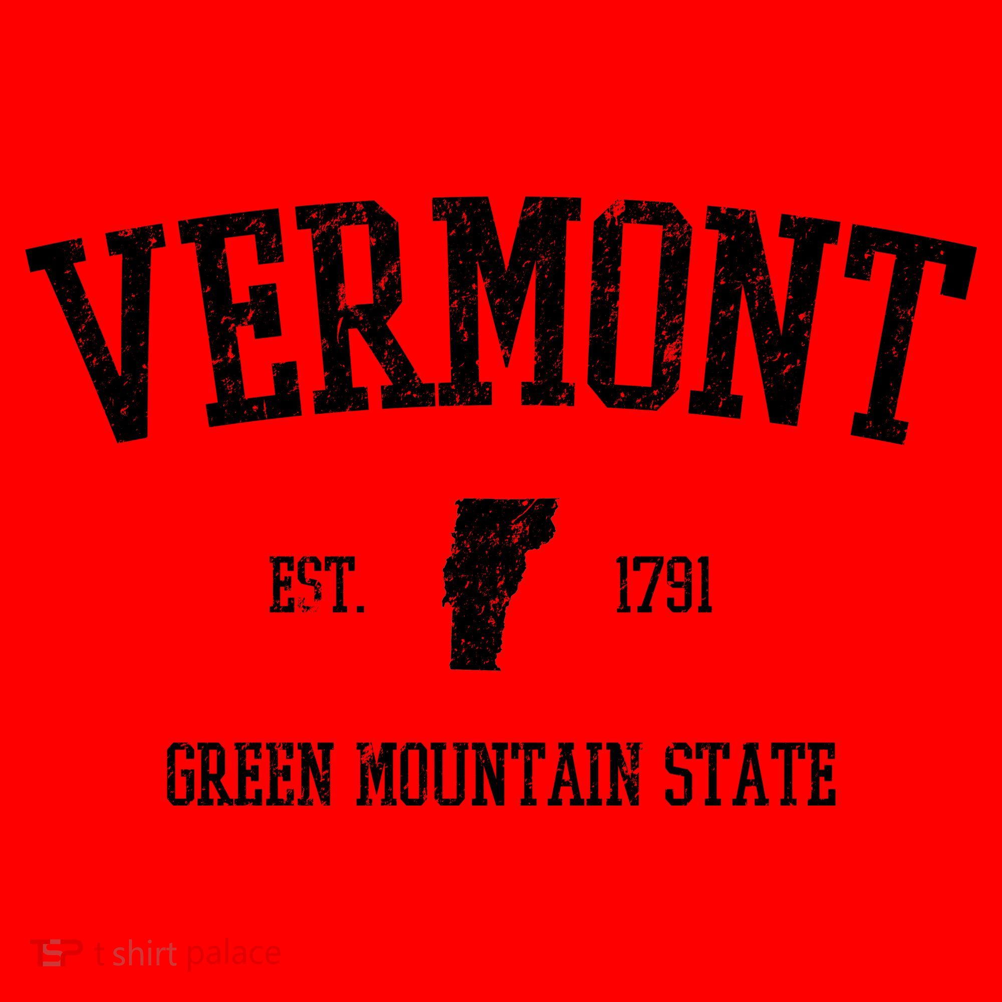 Vermont Green Mountain State Est 1791 Santa Hat