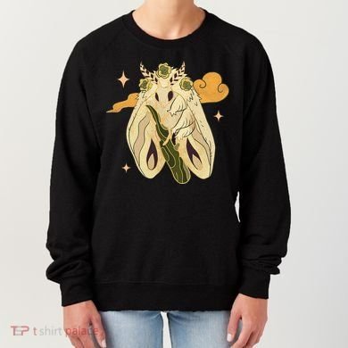 Vintage Goth Moth Insect Faecore Cottagecore Fairy Core Women's Sweatshirt