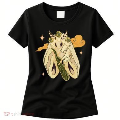Vintage Goth Moth Insect Faecore Cottagecore Fairy Core Women's T-Shirt