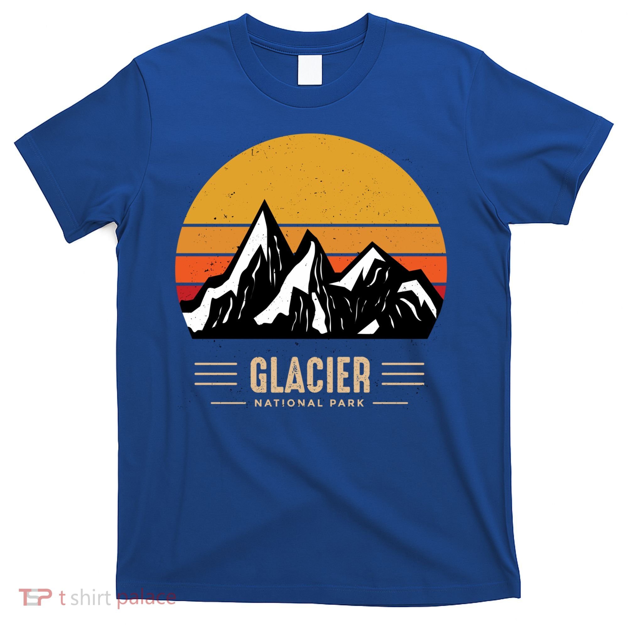 Vintage Glacier National Park Montana Outdoor Adventure Cute Gift T-Shirt